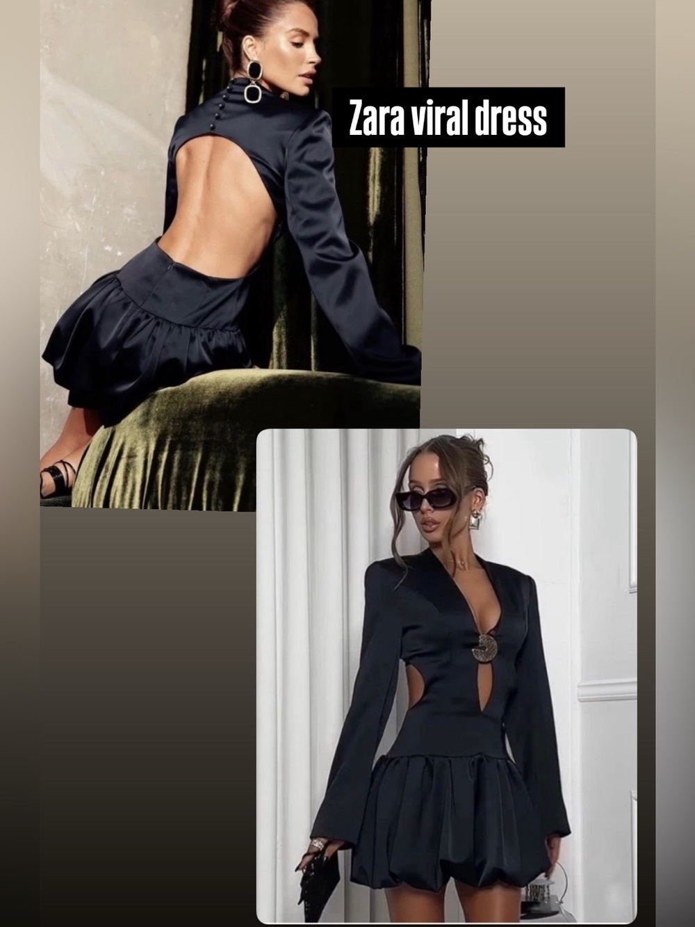 TREND NEW ! ZARA  SATIN PUFFBALL DRESS 
🚨FIRM PRICE NO DISCOUNT ON THIS DRESS